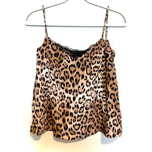 Zara Trf Leopard Print Crop Top